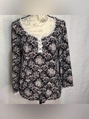 Delicates Pajama PJ Sleep Top shirt
